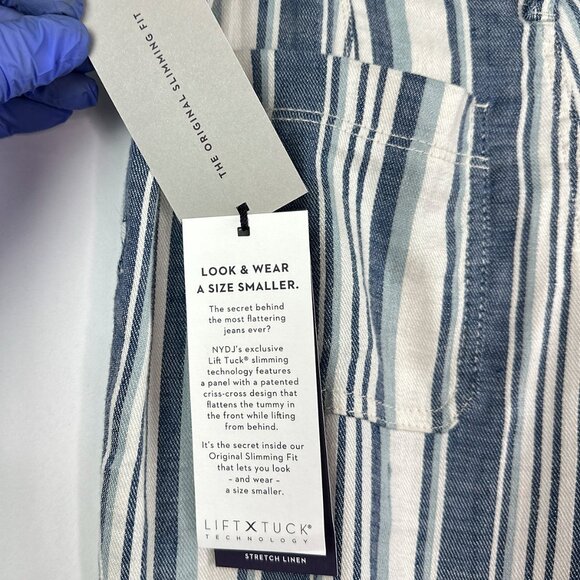 NWT NYDJ | Lift Tuck Technology | Stretch Linen Pants | Size 2 - Picture 12 of 15